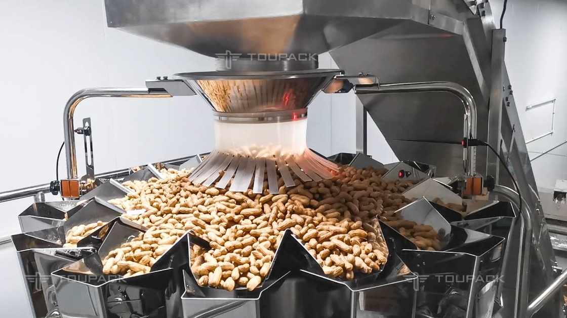 الوقوف الحقيبة الوزن العمودي آلة التعبئة والتغليف 2.5kg الفول السوداني الكاجو آلة التعبئة والتغليف