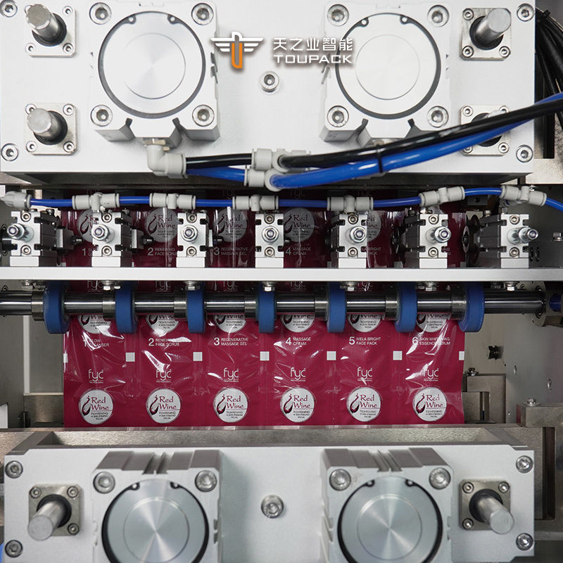 مشروبات غل الغلوكوز التلقائي السائل غير منتظم الشكل عصا كيس كيس حزمة آلة عمودية 4 جوانب الختم كيس صلصة الطماطم حزمة آلة