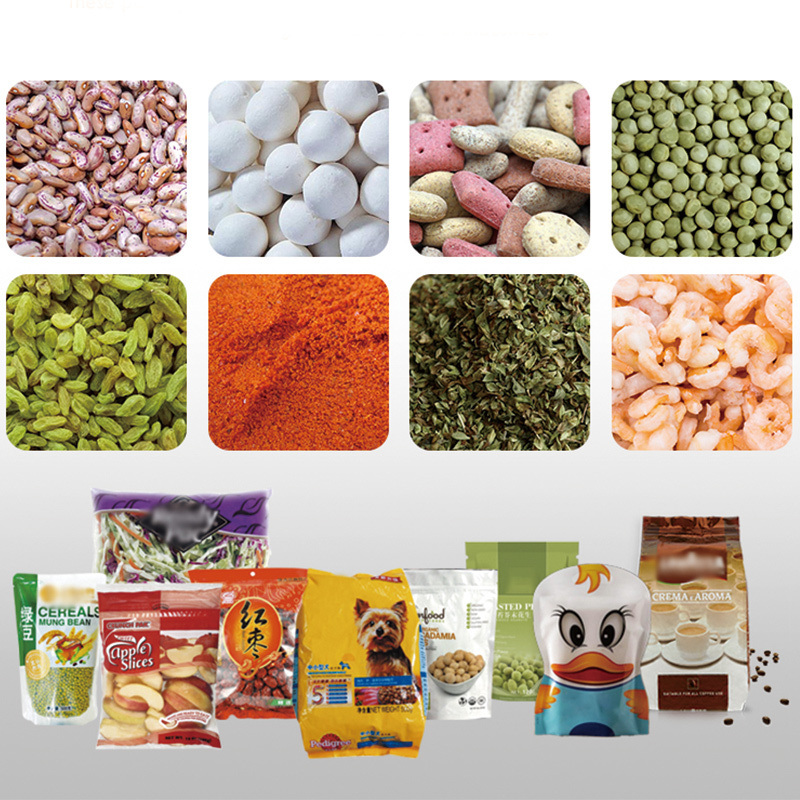 Automatic Mylar Zipper Bag Spice Filling Packaging Spices Seasoning Carob Cinnamon Powder Protein Doypack Packing Machine