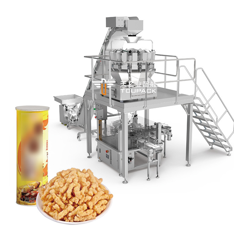 Automatic Multihead Weigher Packing Machine with 60~100BPM Speed 10g-300g Weighing Range and 10