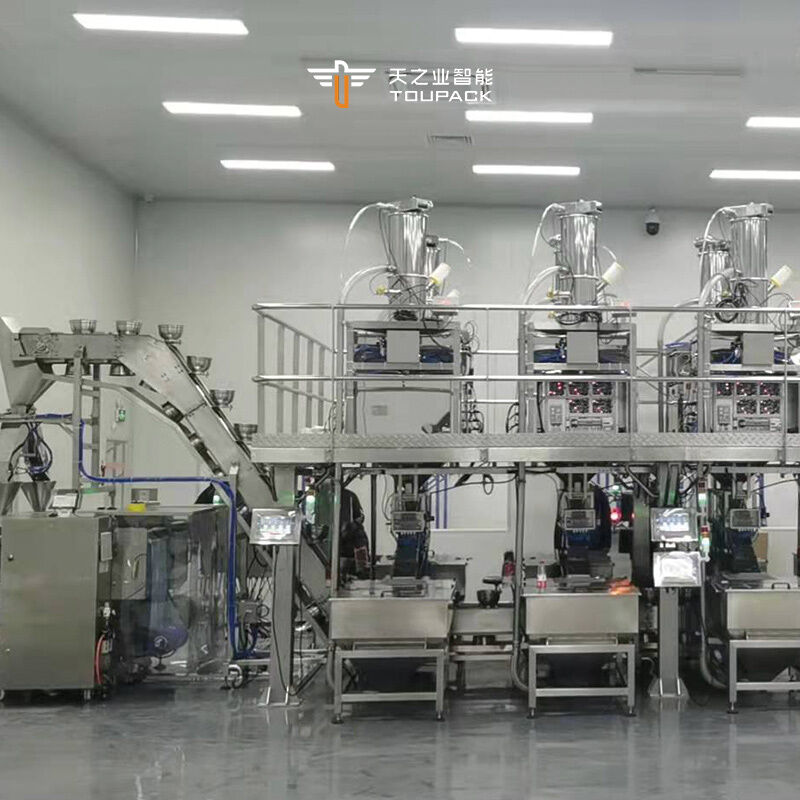 أجهزة تعبئة الكيس المسبقة الصنع متعددة الوظائف 300BPM الوزن متعدد الرؤوس عالي السرعة لبذور عباد الشمس والمكسرات