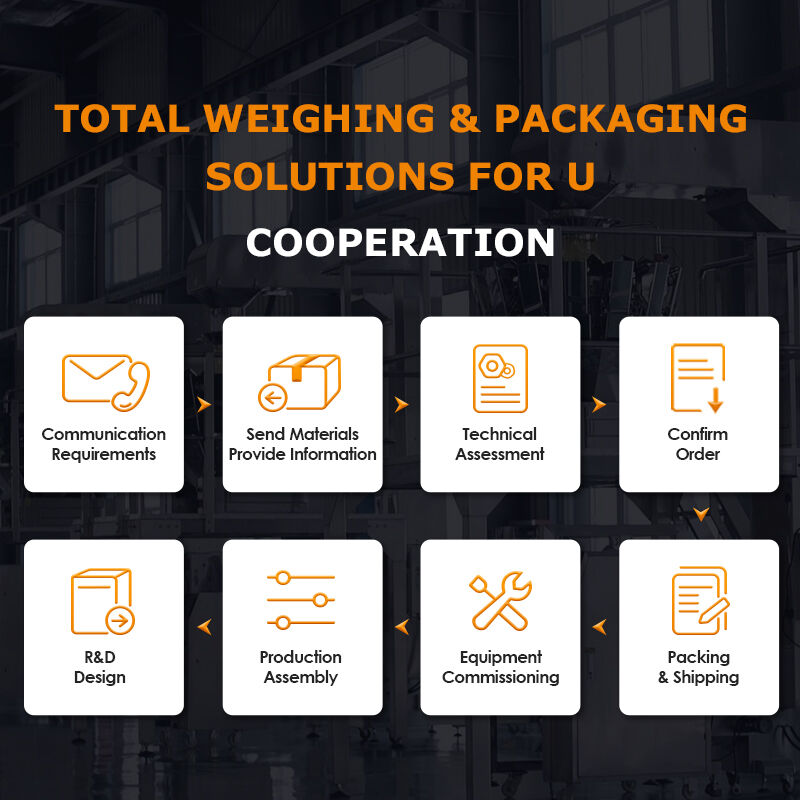 خط تعبئة صواني أوتوماتيكي مع وحدة تغذية لولبية وميزان متعدد الرؤوس للحوم والسلطات والوجبات الجاهزة