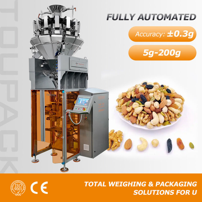 Chips/ Cashew/ Peanut Multi Heads Weighing Packing Fully Automatic Multi-function 10/14 Heads Packaging Machine