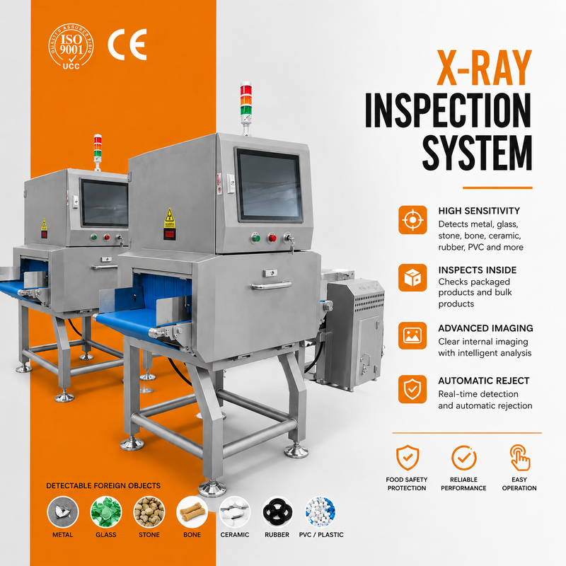 جهاز فحص الأغذية بأشعة X-Ray للكشف عن الأجسام الغريبة | سلسلة توباك TTX