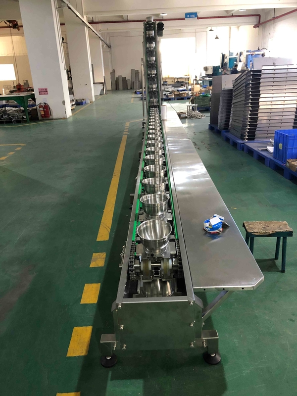 0.75KW آلة تغليف مخلل قابلة للقياس الغذاء الآمن وعاء نوع Tipplers Conveyers كتل