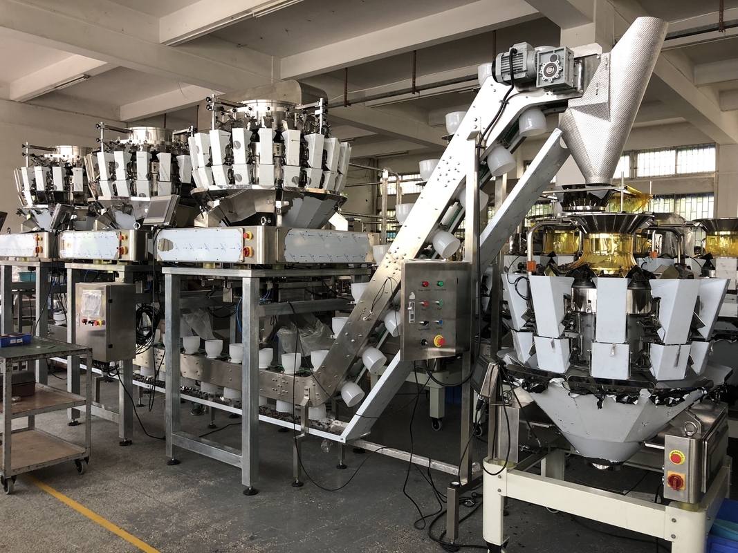 0.75KW آلة تغليف مخلل قابلة للقياس الغذاء الآمن وعاء نوع Tipplers Conveyers كتل