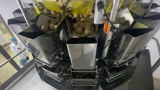 الأغذية المجمدة السمبوسة كرات اللحم Siomai آلة تعبئة الدمبلينغ 40BPM 2.0kW / وحدة