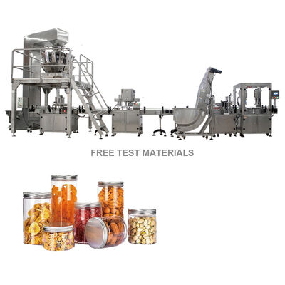 Automatic Snack Biscuit Can Filling Packaging Line Industrial Cans And Jars Food Filling And Packaging Machine