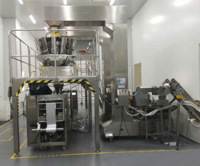 ISO9001 50Bpm وزن تلقائي ملء وختم آلة لجلد السمك الفول السوداني