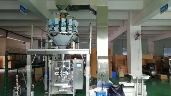 آلة التعبئة والتغليف العمودية VFFS Multihead Weigher Food Auto Form Fill Sealing